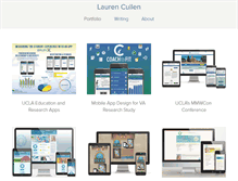 Tablet Screenshot of laurencullen.com